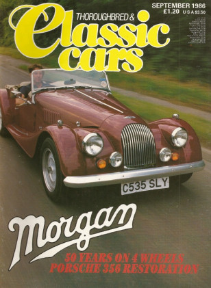 THOROUGHBRED & CLASSIC CARS 1986 SEPT - MORGANS, 356&959